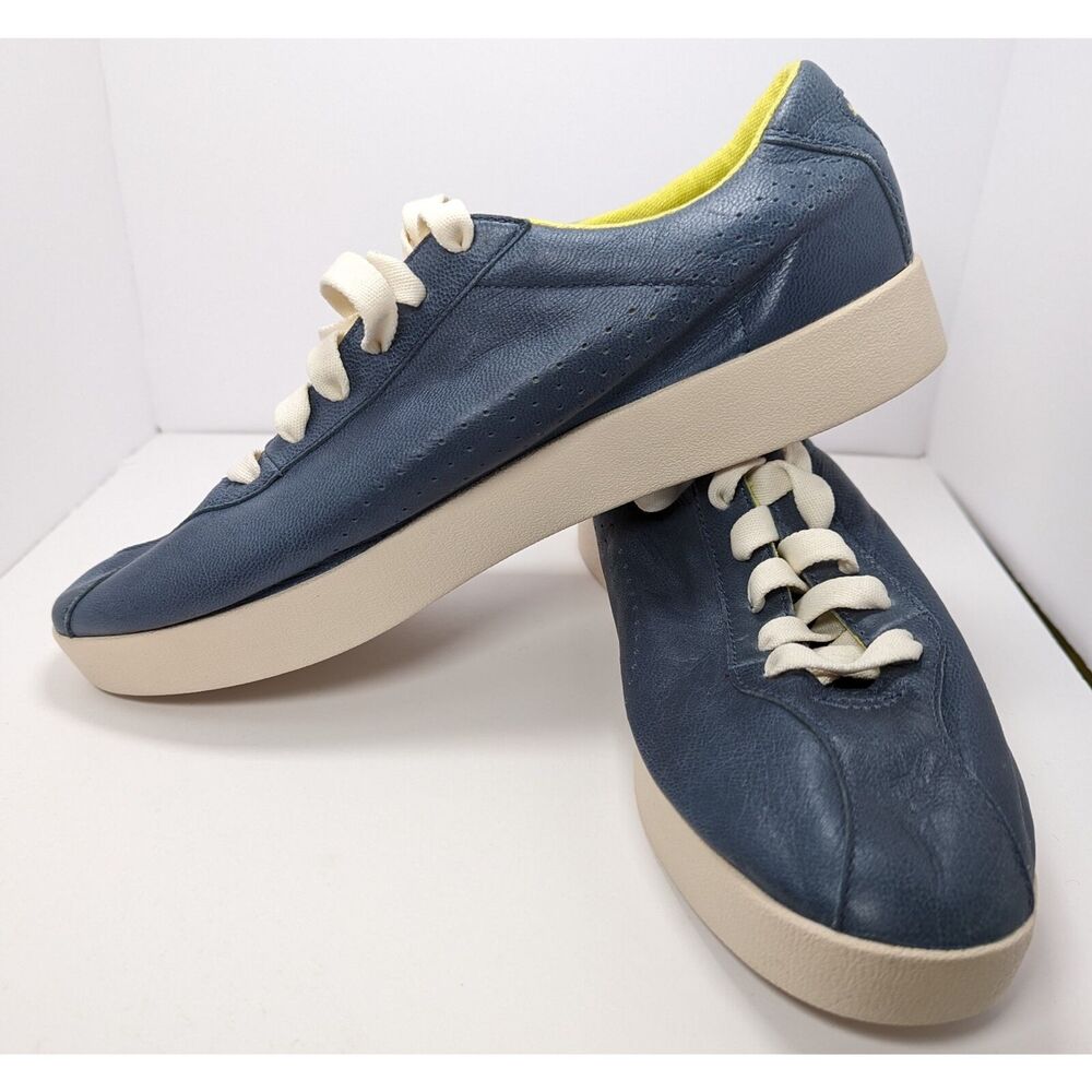 Puma Shoes Womens Size 8 Blue Green Munster GL Leather Fashion Sneaker